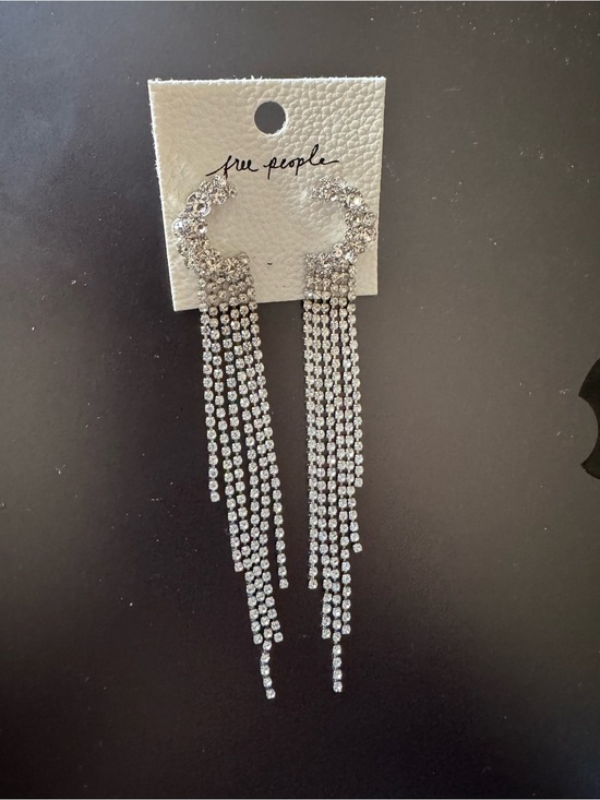 Free People Jewelry - Free People Silver and Multi-Chain Dangle Earrings